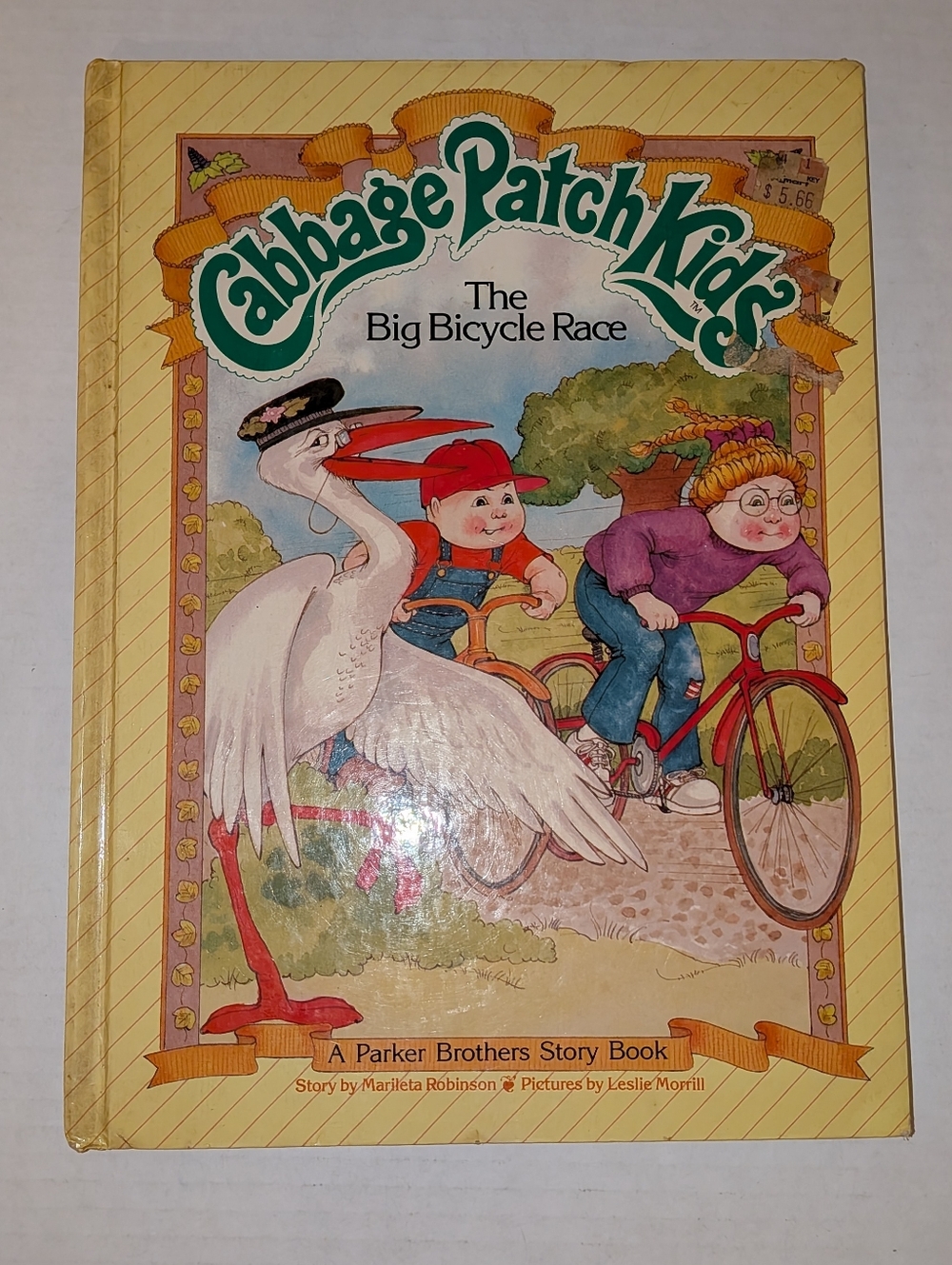 Cabbage Patch Kids "The Big Bicycle Race" HB Book Vintage 1984 Children's